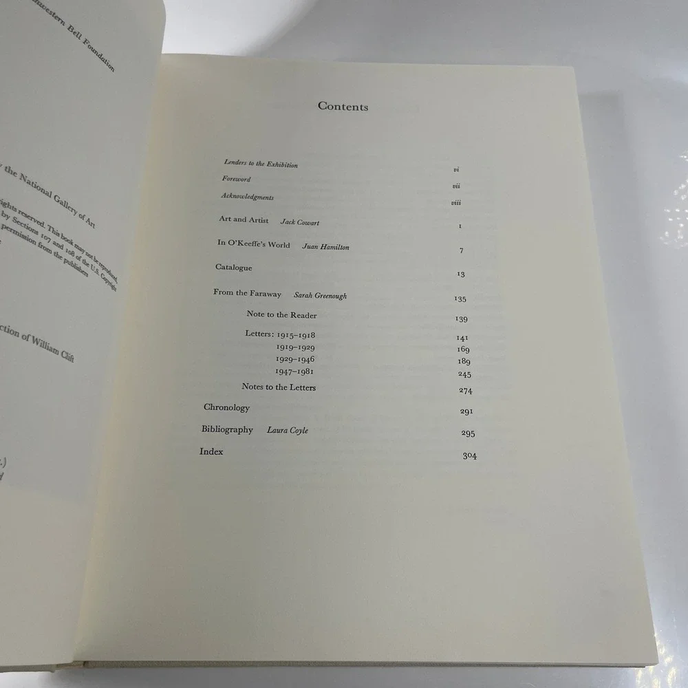 Georgia O'Keeffe Art and Letters Hardcover Book 1987 First Edition Cowart